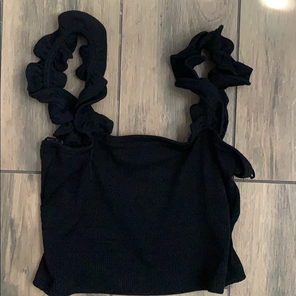 Zara lettuce trim top